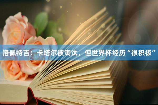 洛佩特吉：卡塔尔被淘汰，但世界杯经历“很积极”