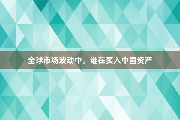 全球市场波动中，谁在买入中国资产
