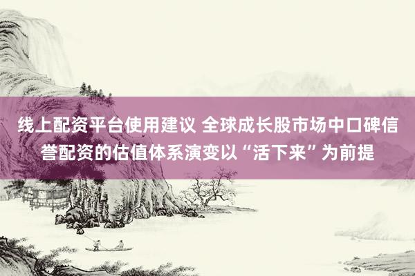 线上配资平台使用建议 全球成长股市场中口碑信誉配资的估值体系演变以“活下来”为前提