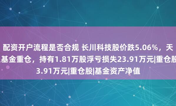 配资开户流程是否合规 长川科技股价跌5.06%，天治基金旗下1只基金重仓，持有1.81万股浮亏损失23.91万元|重仓股|基金资产净值